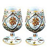  Marble Goblet Pair